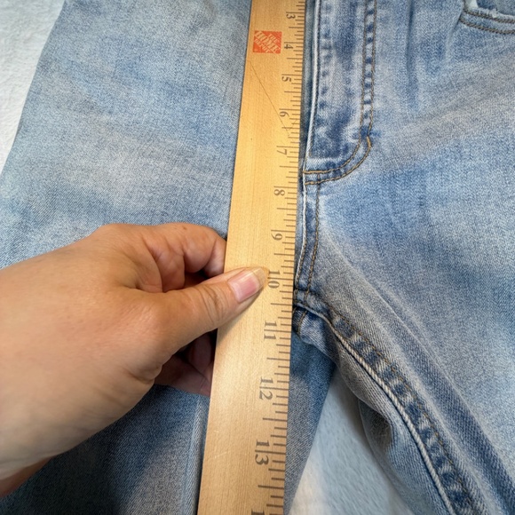 Dynamite Jeans Womens Size 26 Blue Ultra High Rise Flare Leg Hippie Light Wash - Picture 9 of 11